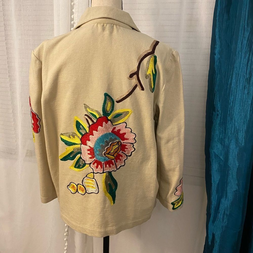 Allure cotton embroidered blazer, M - Picture 5 of 9
